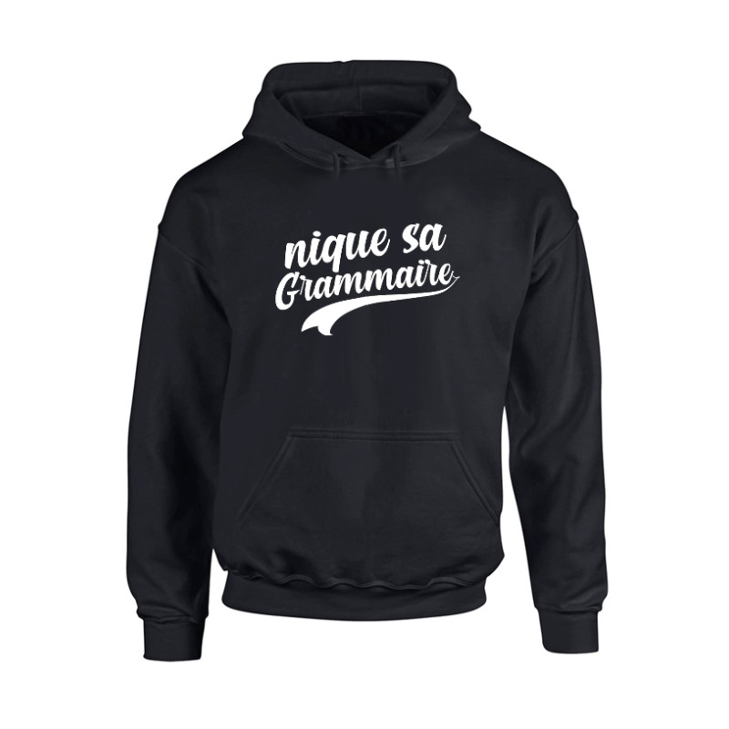 Sweat Capuche Amadeus Grammaire Noir