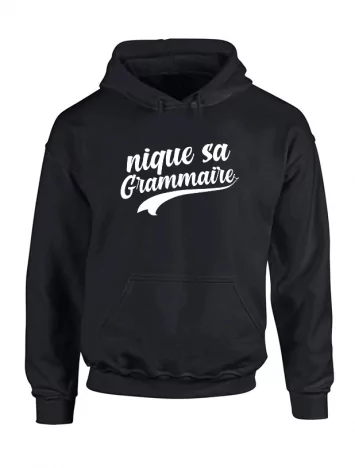 amadeus Sweat Capuche Amadeus Grammaire Noir