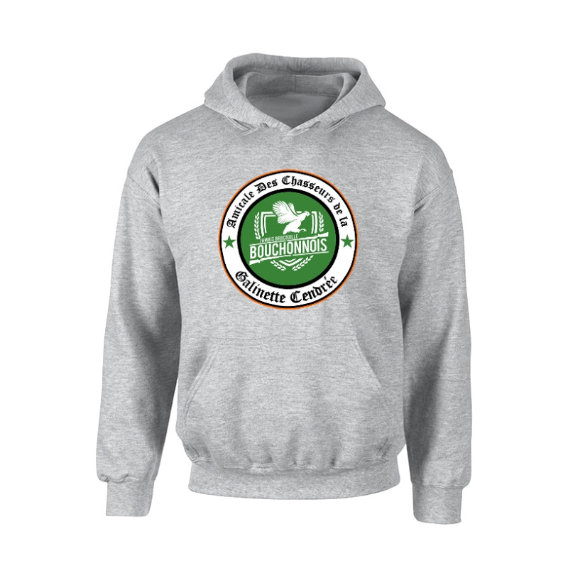Sweat Capuche Amadeus Galinette gris