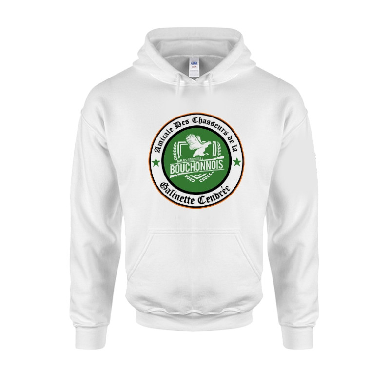 Sweat Capuche Amadeus Galinette blanc