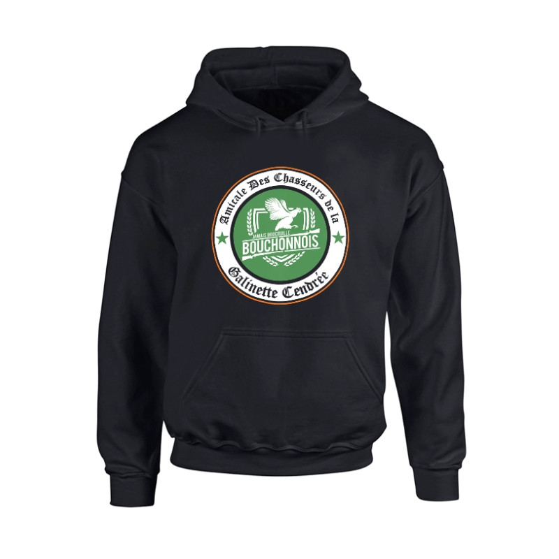 Sweat Capuche Amadeus Galinette noir