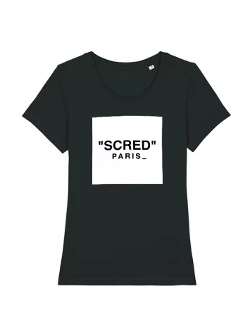 scred connexion Tshirt Femme Black Box