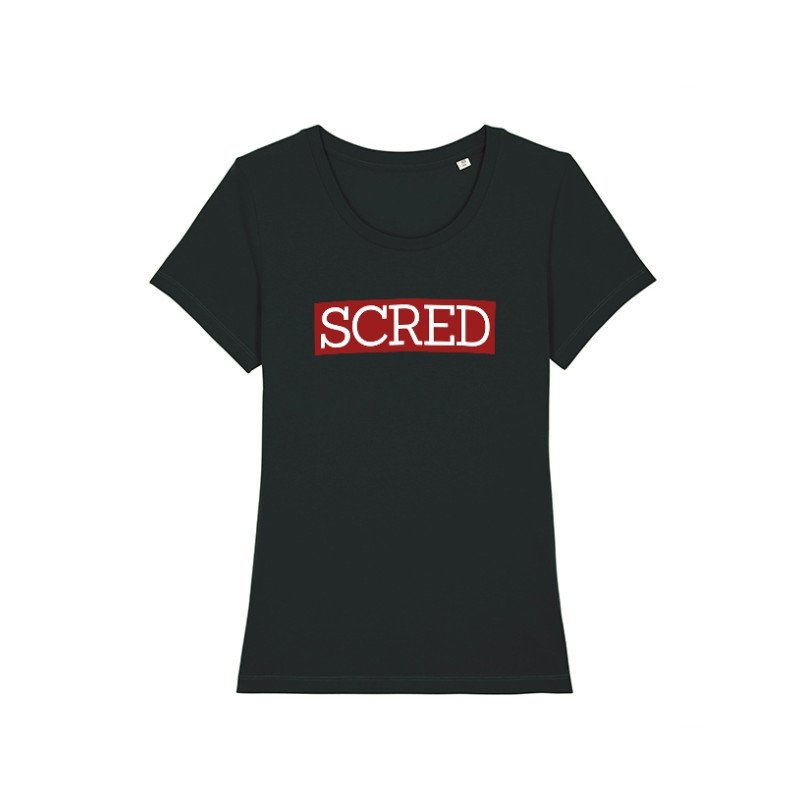 Tshirt Femme Black Scred