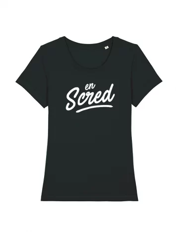 scred connexion Tshirt Femme Noir En scred