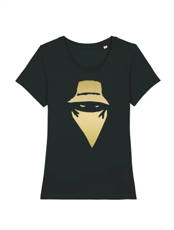 scred connexion Tshirt Femme Noir VIsage