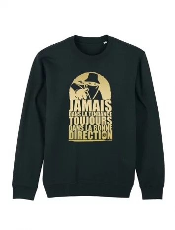 scred connexion Sweat Noir Jamais dans la Tendance Or