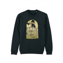 Sweat Noir Jamais dans la Tendance Or
