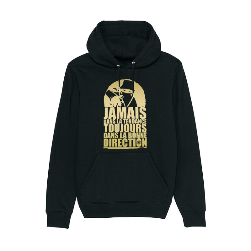 Sweat Capuche Noir Jamais