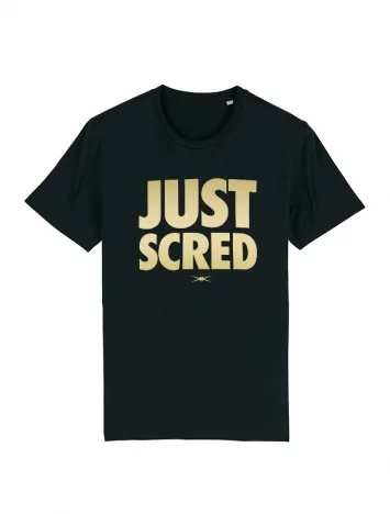 scred connexion Tshirt Noir Just Scred Or