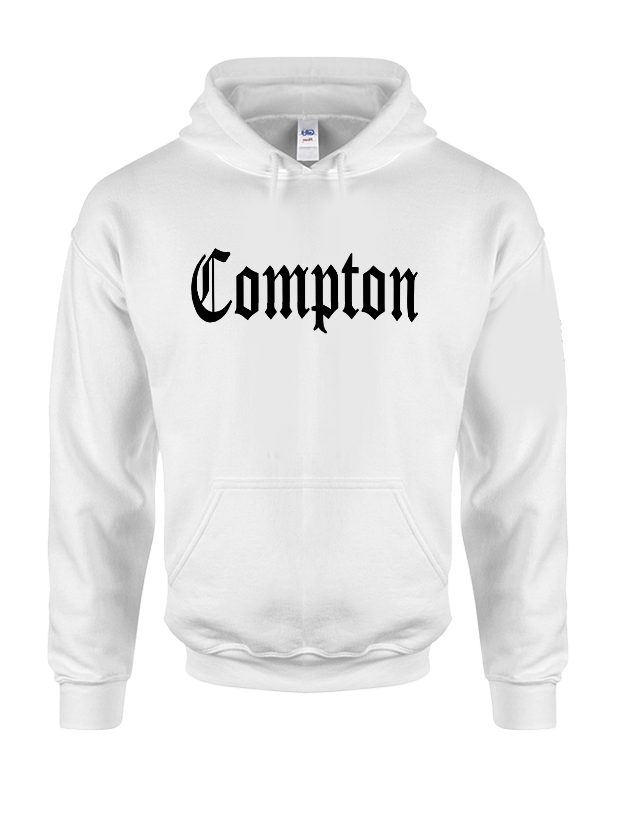 Sweat Capuche Blanc Compton de compton sur Scredboutique.com