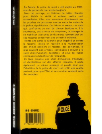 Livre "Permis de tuer" Chronique de l'impunité policière