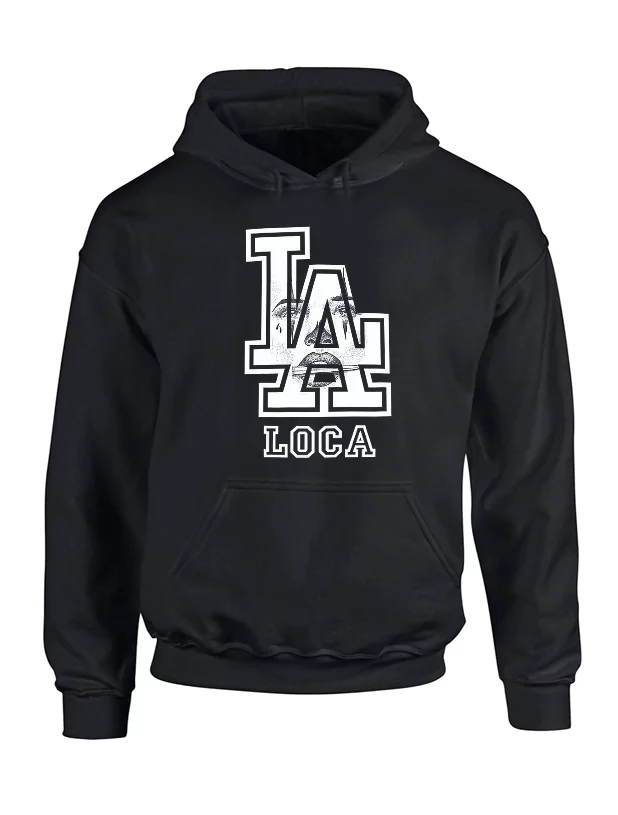 Sweat Capuche Noir Versil La Loca de versil sur Scredboutique.com