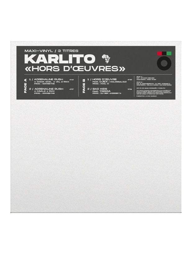 Maxi Vinyle "Karlito - Hors d'oeuvres"