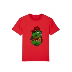 Tshirt Enfant Franklin x TRN Rouge de scred connexion sur Scredboutique.com