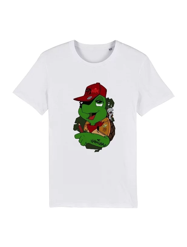 Tshirt Enfant Franklin x TRN Blanc de scred connexion sur Scredboutique.com