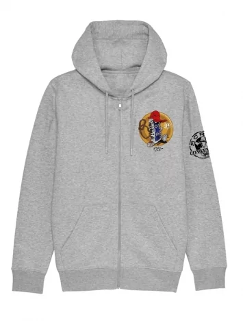 Sweat Zip enfant Cassette x TRN gris