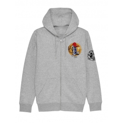 Sweat Zip enfant Cassette x TRN gris