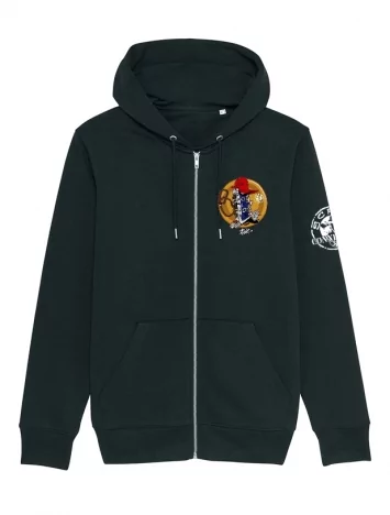 Sweat Zip enfant Cassette x TRN noir