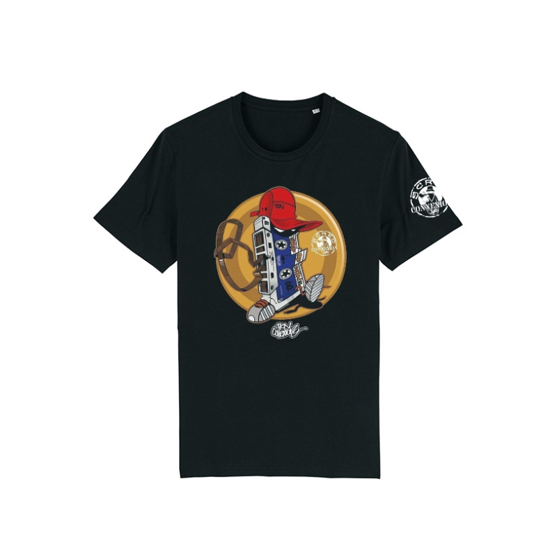 Tshirt Cassette x TRN Noir