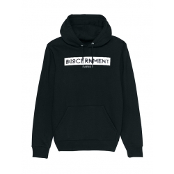 Sweat Capuche Discernment Paris Noir de discernment sur Scredboutique.com