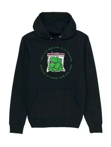 amadeus sweat capuche Tout est bon noir