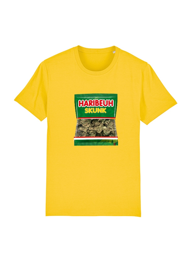 Tshirt Haribeuh jaune de amadeus sur Scredboutique.com
