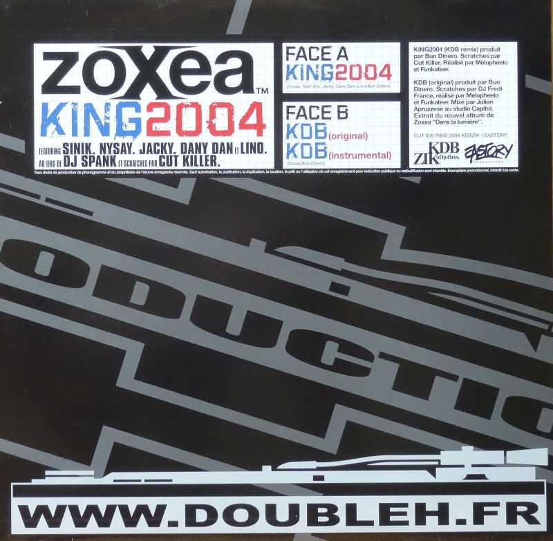 Maxi Vinyle "Zoxea - King 2004" de zoxea sur Scredboutique.com