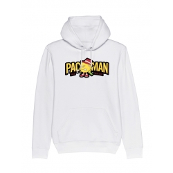 Sweat Capuche Paco - Pacman Blanc de paco sur Scredboutique.com