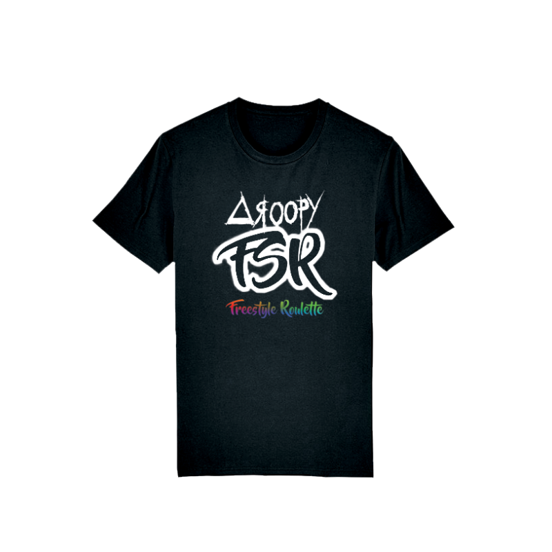 tshirt noir freestyle roulette droopy