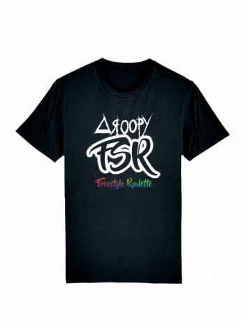 tshirt noir freestyle roulette droopy