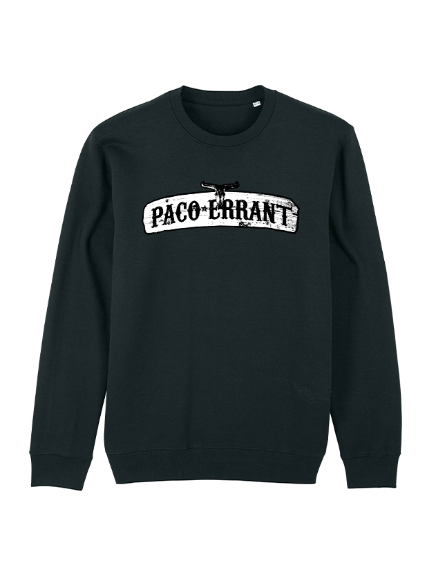 Sweat Paco - Errant Noir de paco sur Scredboutique.com
