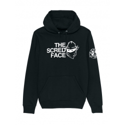 Sweat Capuche Noir The Scred Face de scred connexion sur Scredboutique.com