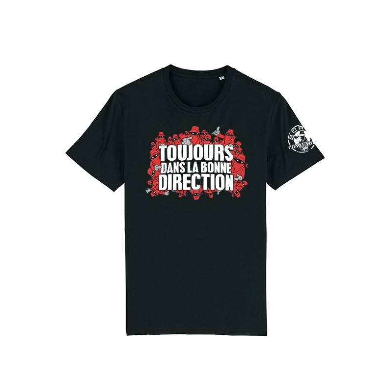 Tshirt Toujours Dans la bonne direction Noir