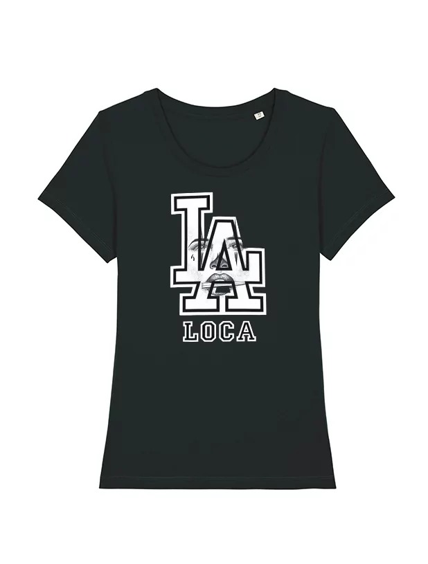 Tshirt Femme Noir Versil La Loca de versil sur Scredboutique.com
