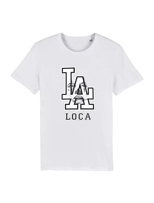 Tshirt Blanc Versil La Loca de versil sur Scredboutique.com