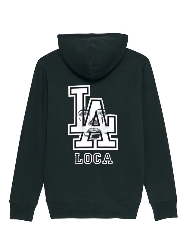 Sweat Capuche Noir Versil La Loca de versil sur Scredboutique.com