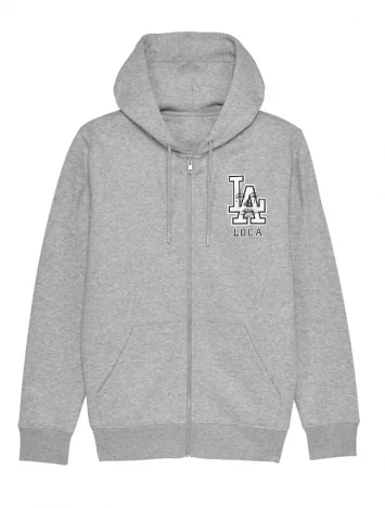 versil Sweat Zip Capuche Gris Versil La Loca