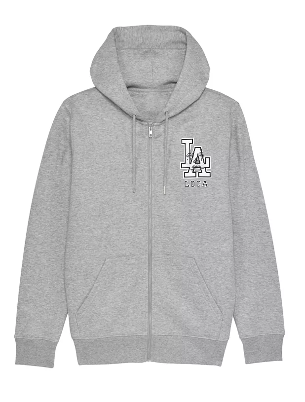 Sweat Zip Capuche Gris Versil La Loca de versil sur Scredboutique.com