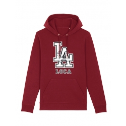 Sweat Capuche Bordeaux Versil La Loca de versil sur Scredboutique.com