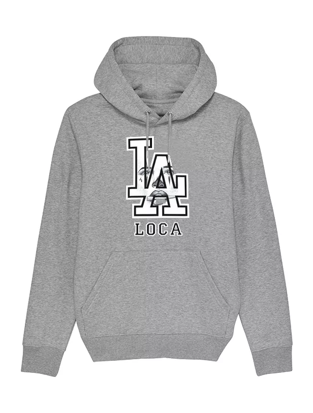 Sweat Capuche Gris Versil La Loca de versil sur Scredboutique.com