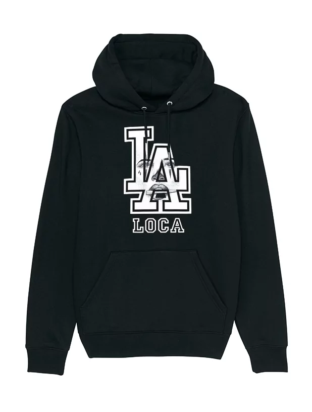 Sweat Capuche Noir Versil La Loca de versil sur Scredboutique.com