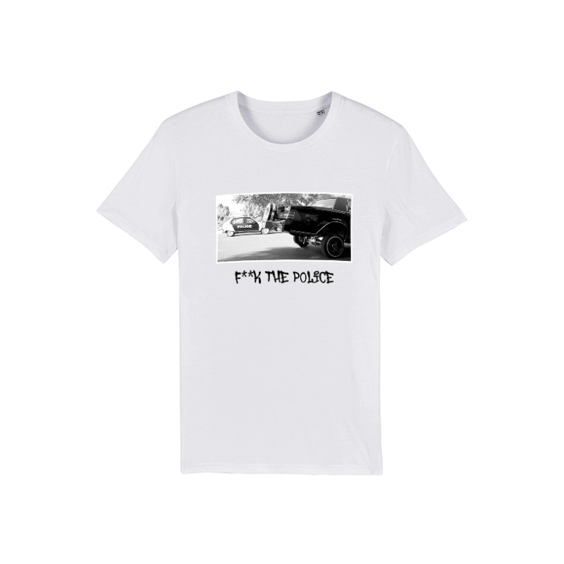 Tshirt Versil F**k The Police Blanc