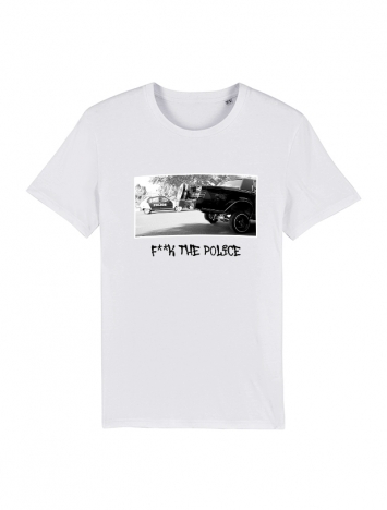 Tshirt Versil F**k The Police Blanc