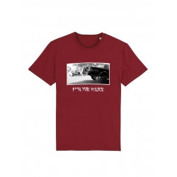 Tshirt Versil F**k The Police Bordeaux de versil sur Scredboutique.com