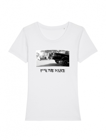 Tshirt Versil F**k The Police Blanc Femme