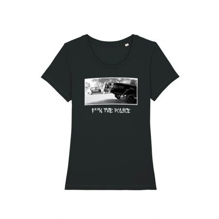 Tshirt Versil F**k The Police Noir Femme