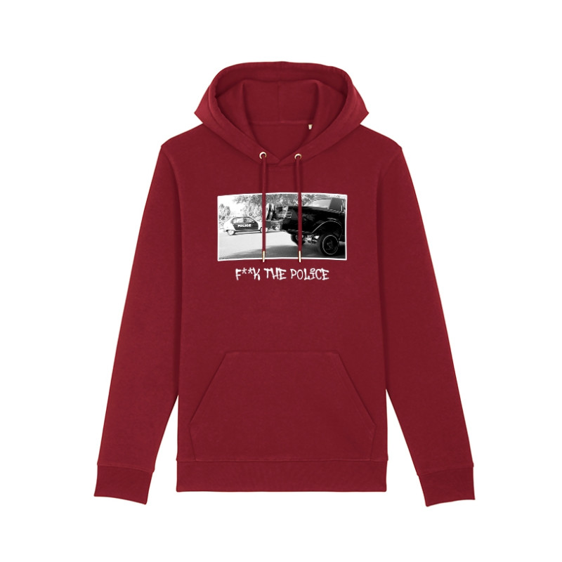 Sweat Capuche Bordeaux Versil F**k The Police