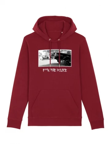 versil Sweat Capuche Bordeaux Versil F**k The Police