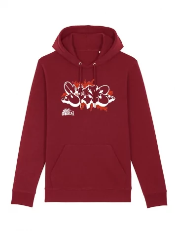 s one Sweat Capuche S One Bordeaux