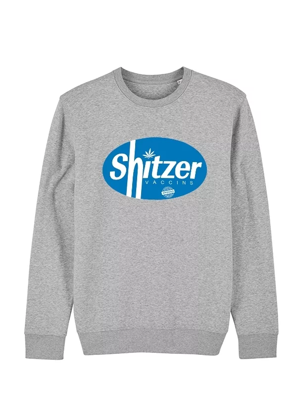 Sweat  Shitzer gris de peter alaweed sur Scredboutique.com